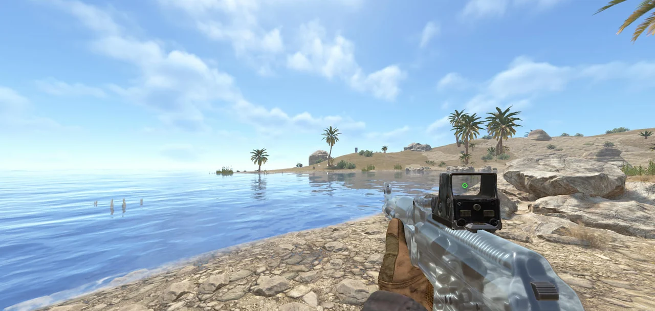 A Rust scene without Optics